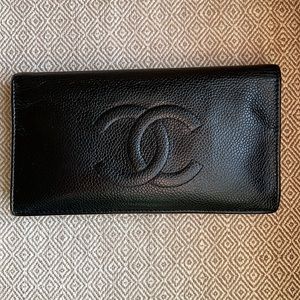 Chanel Black Caviar CC Wallet
